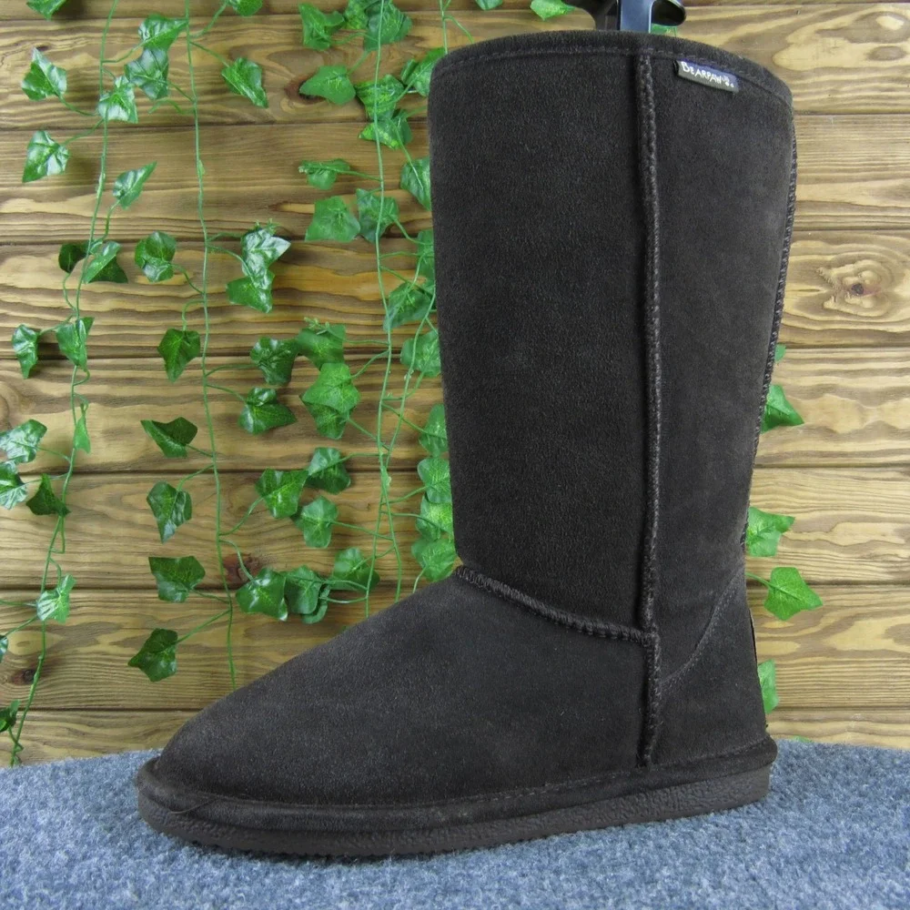 Bearpaw‎ Coud Women's Tall Suede Winter Boots - Chocolate Brown, Warm & Cozy 9M